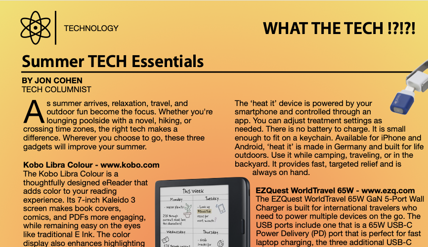 Summer TECH Essentials