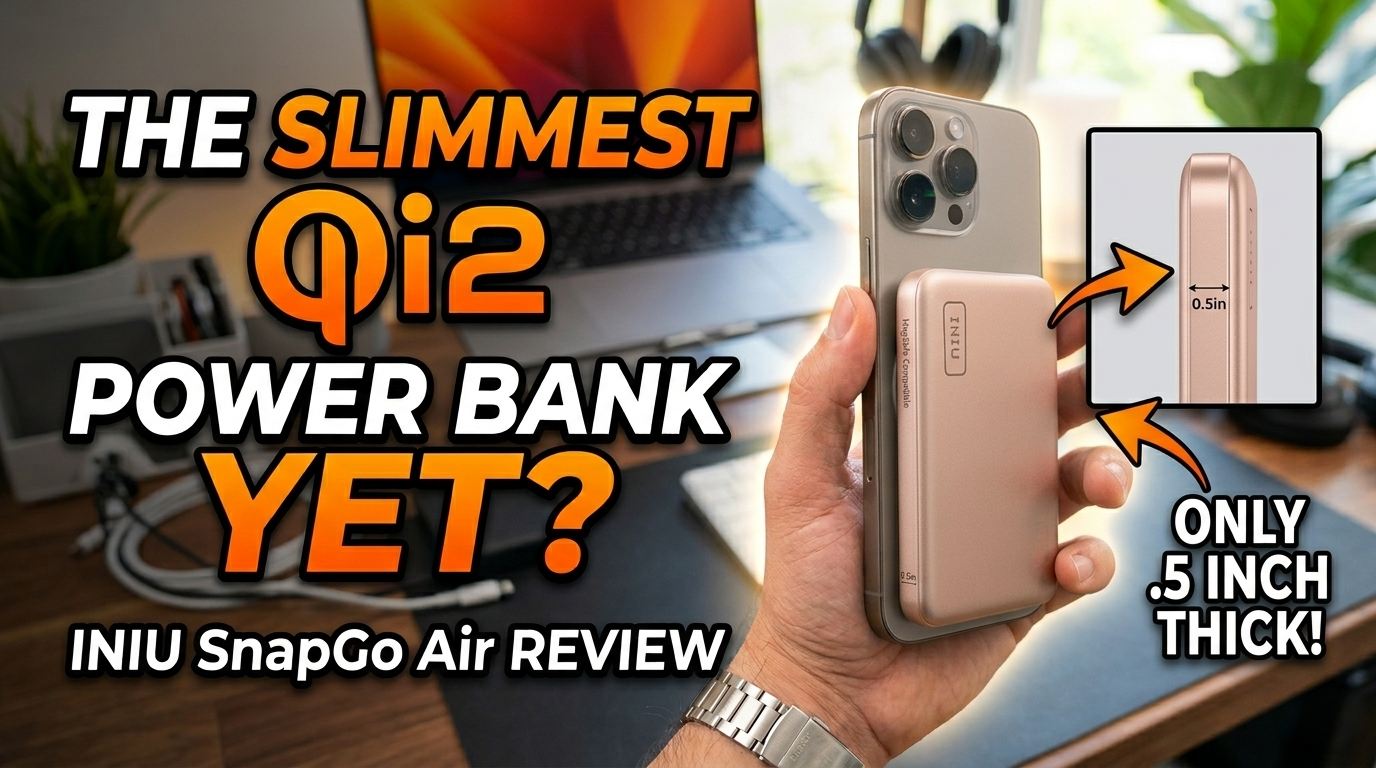 The Slimmest Qi2.2 10,000 mAh Power Bank Yet? INIU SnapGo Air Review