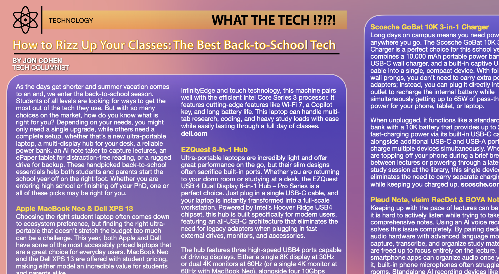 How to Rizz Up Your Classes: The Best Back-to-School Tech - 2026