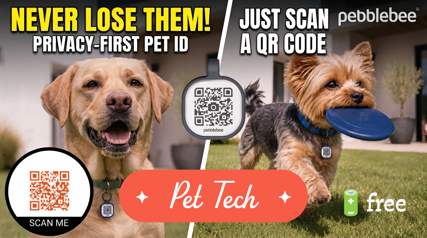 Lost Pet? 🐶🐱 This Smart QR Tag Changes Everything. Why Every Pet Owner Needs the Pebblebee Collar ID