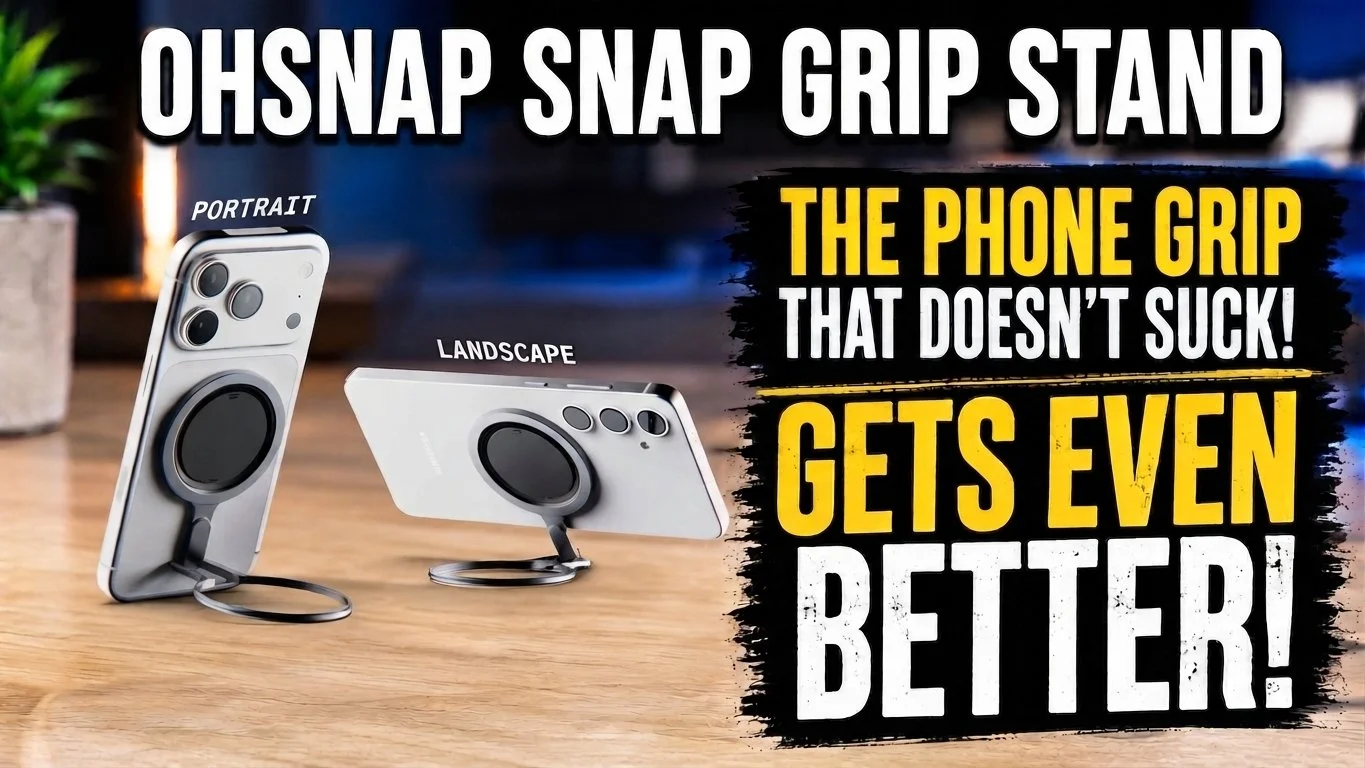 The Phone Grip That Doesn't Suck Gets Even Better! ohsnap Snap Grip Stand Review