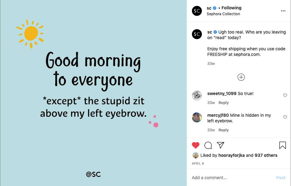Ghost Your Zits Campaign - Social Asset