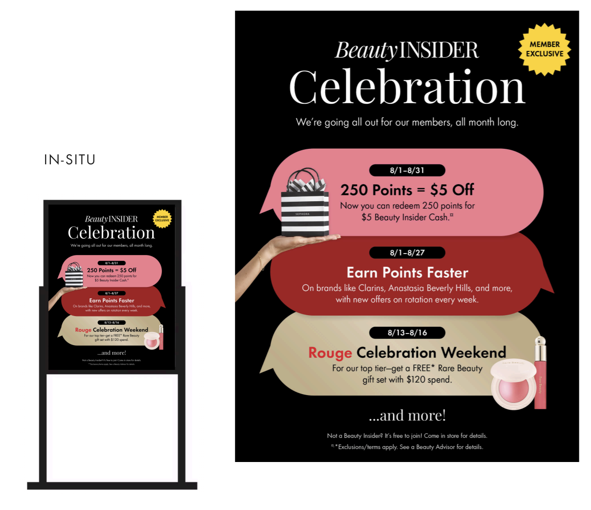Sephora Beauty Insider Celebration - Easel Poster