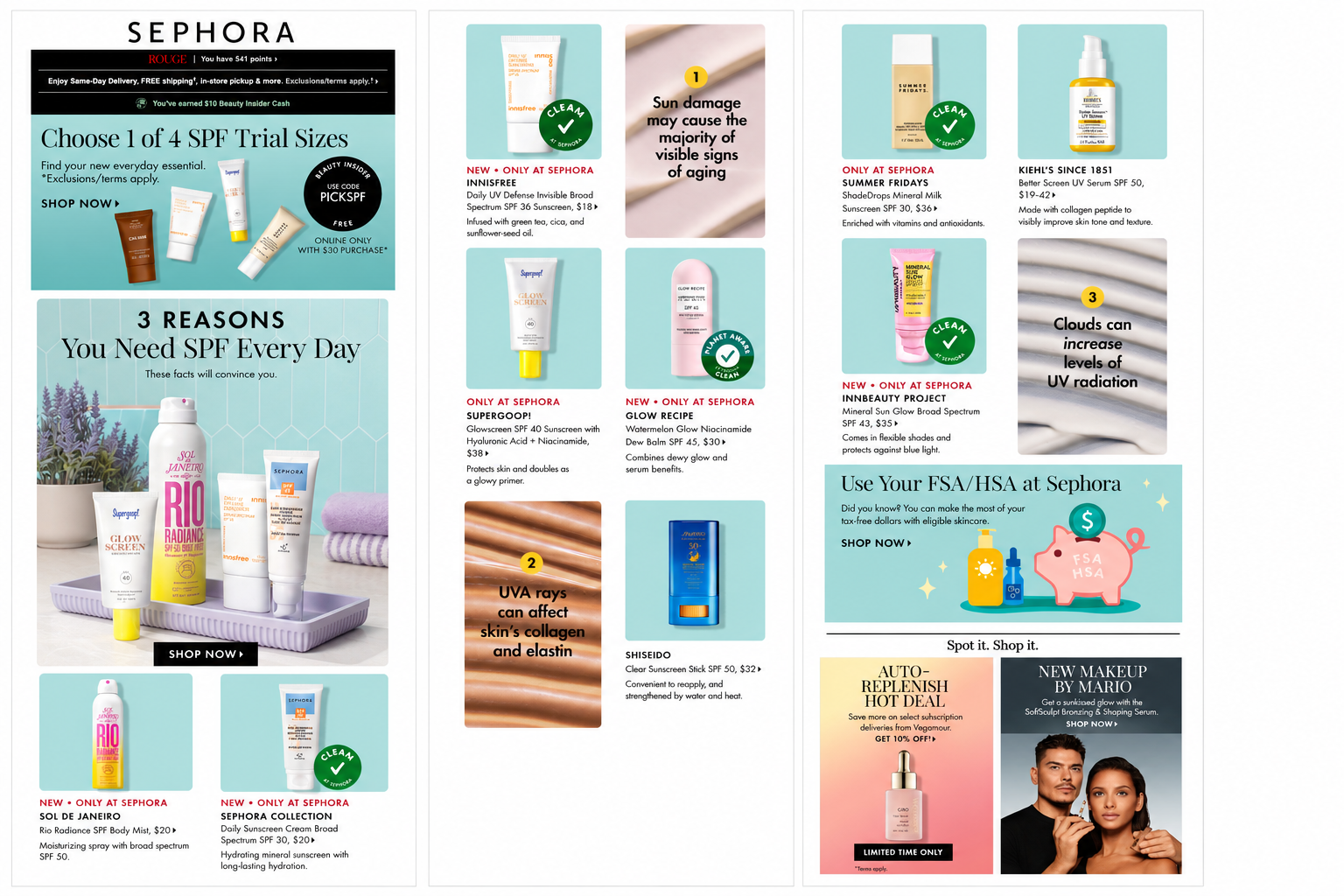 Sephora SPF Campaign 2024 - Email 