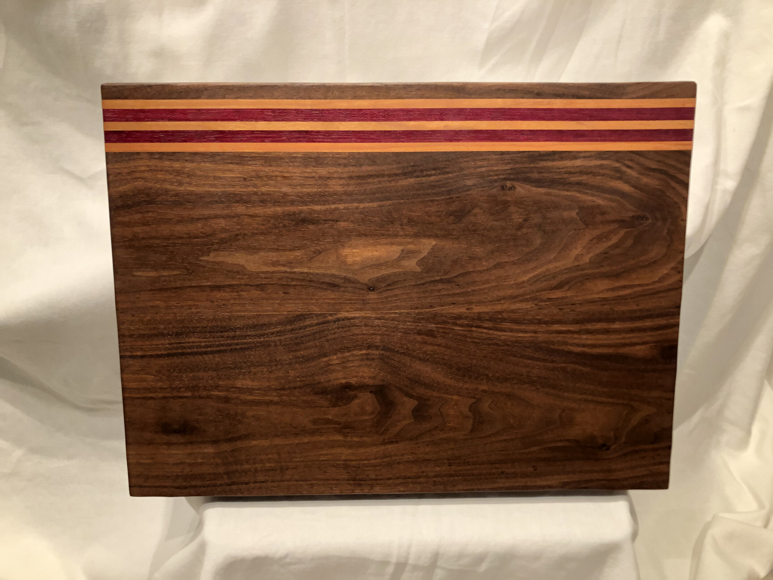 Diagonally Striped Charcuterie Board/oak Cherry Black Walnut