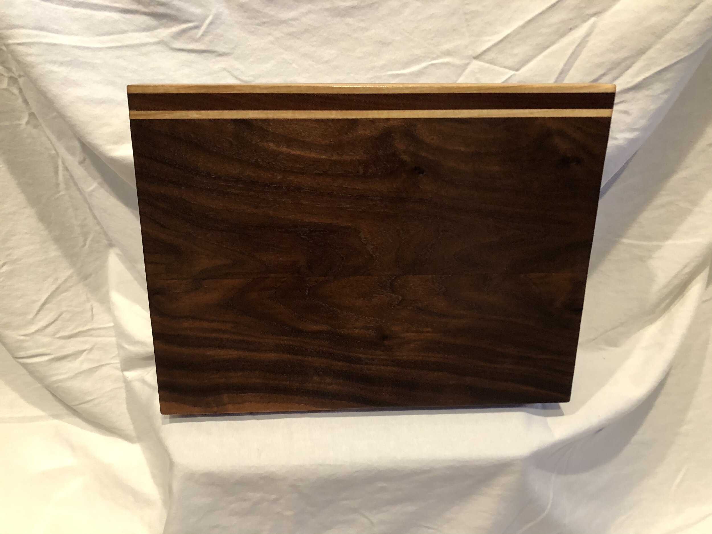 Black Walnut with Bloodwood and maple accents Wooden Carving Board Chiefs Board