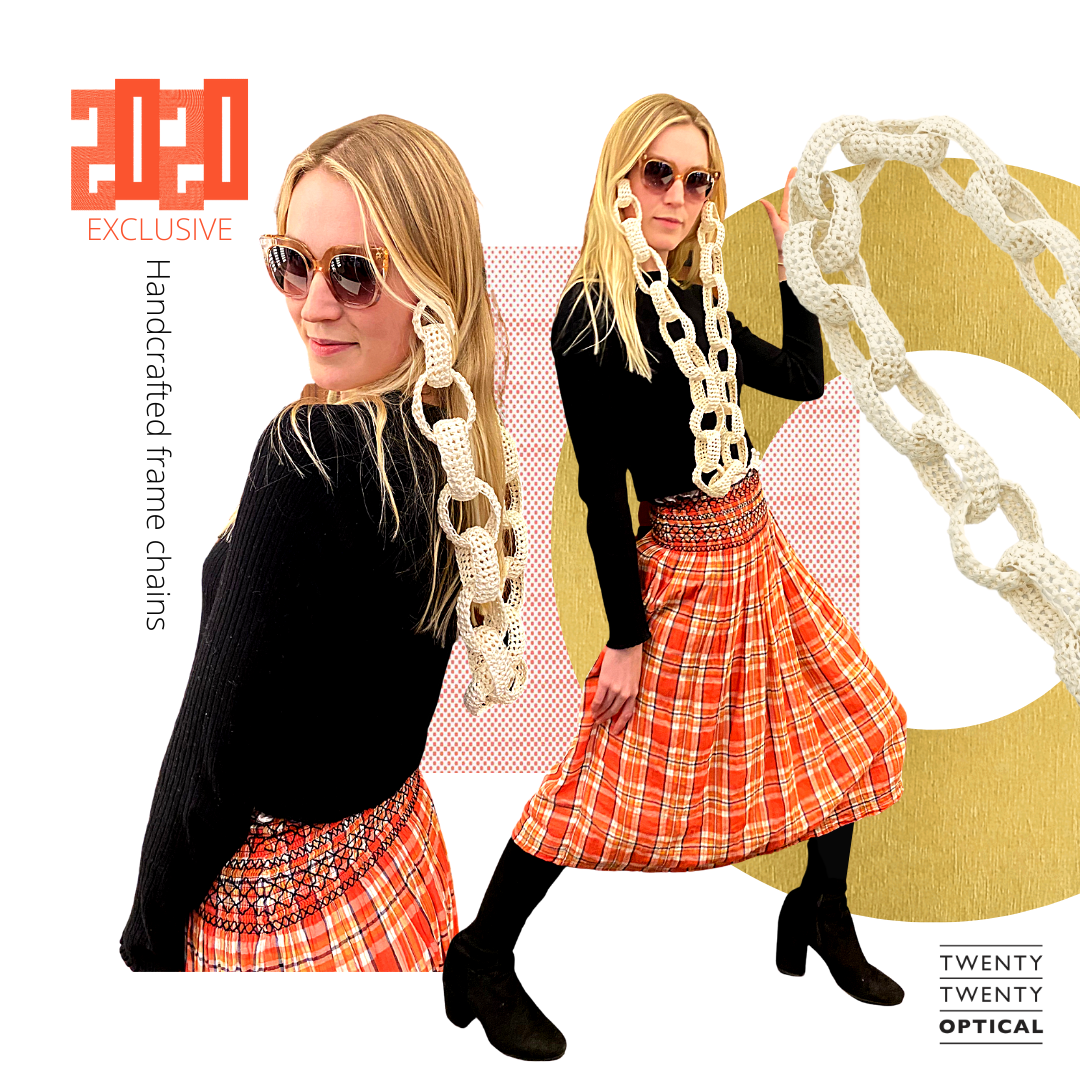 Handcrafted Paper Raffia Frame Chain - White Large Loose Loop