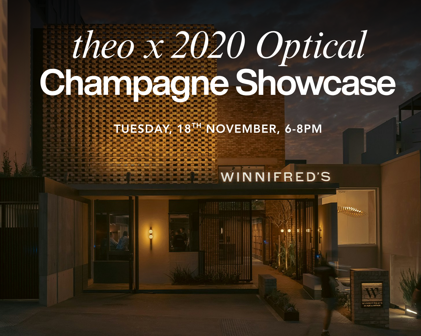Theo Champagne Showcase - Tuesday the 18th of November