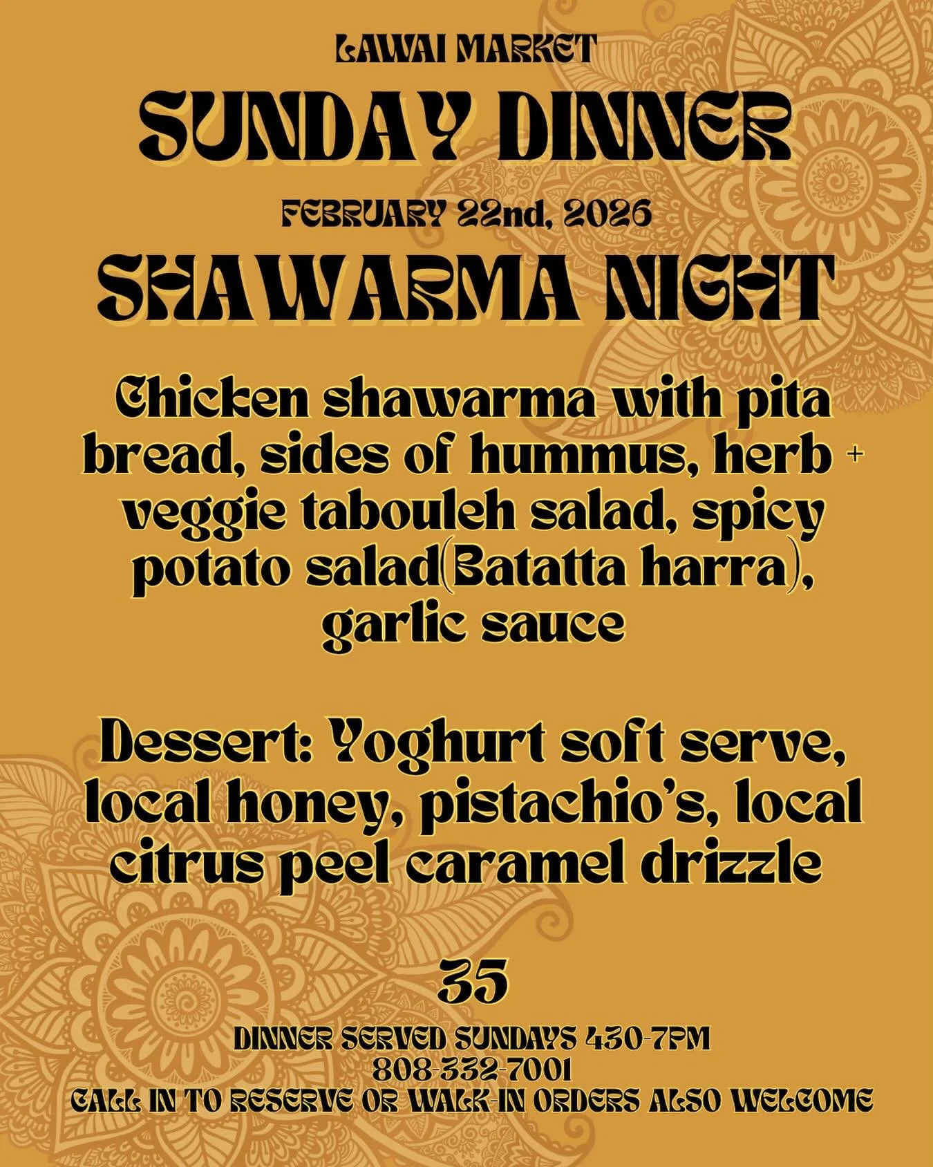 Tag a friend for a chance to win a free SUNDAY Night Dinner from Lawai Market! 
Winner must be following @lawaimarket 
Must be on Kaua&rsquo;i and able to pick up on SUNDAY between 430-7pm
Winner to be announced Saturday
1 comment = 1 entry unlimited