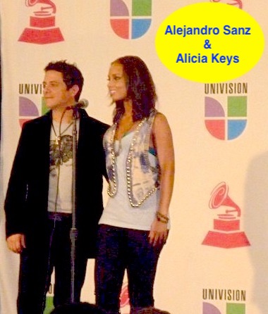 Latinos FM at the Latin Grammy with Alicia Keys and Alejandro Sanz .jpg