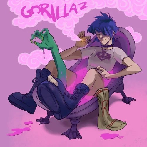 Gorillaz fanart (Procreate)