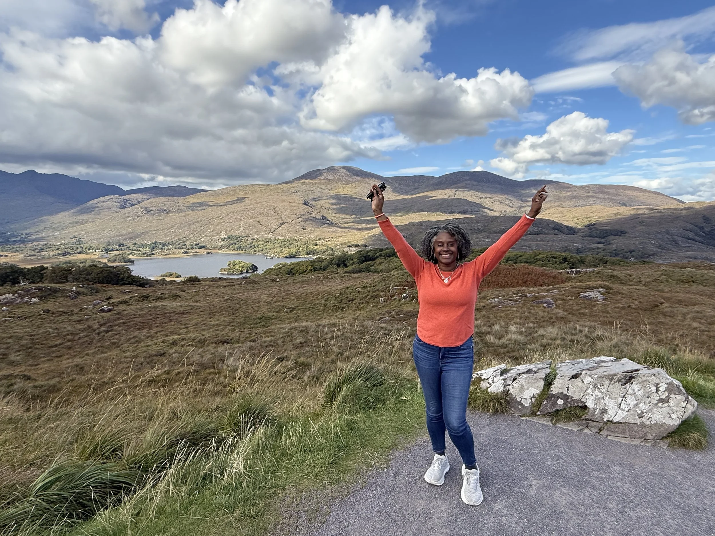 Michelle is Killarney, Ireland celebrating her journey months after a hip dislocation.