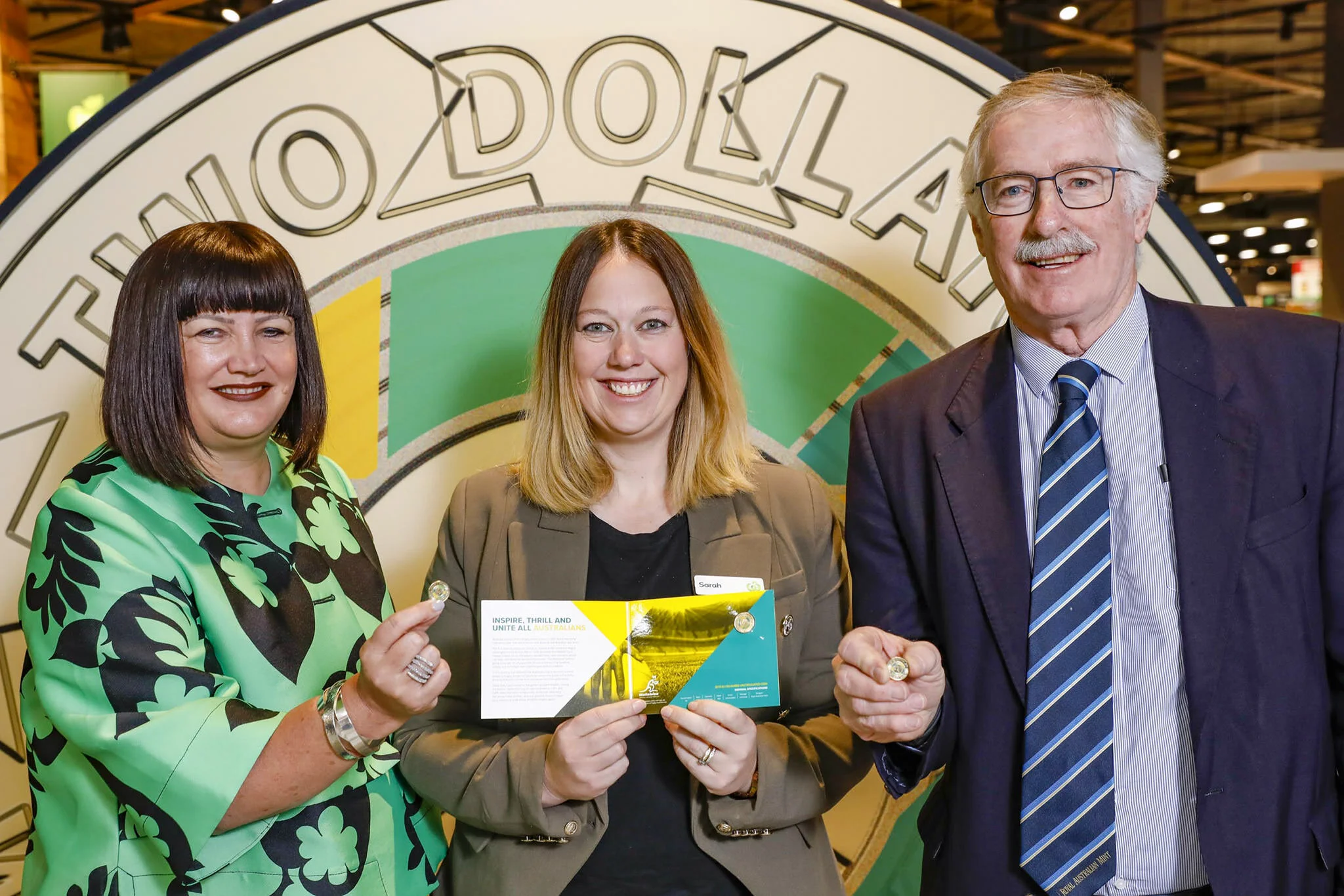 Woolworths Wallabies Coin Launch. Marrickville Metro. 18th September 2019. Photograph Dallas Kilponen/PPR