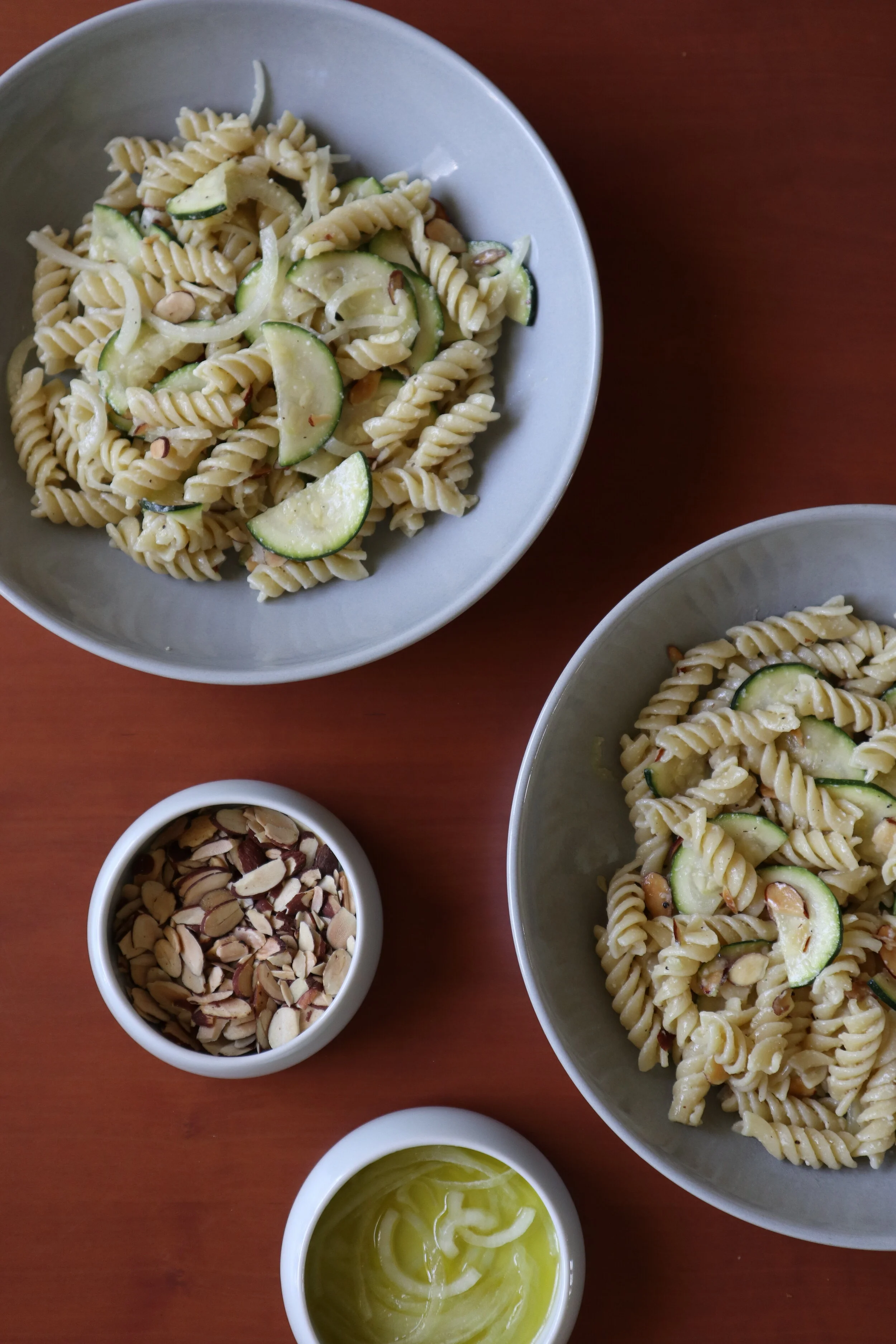 ZUCCHINI &amp; ALMOND PASTA SALAD
