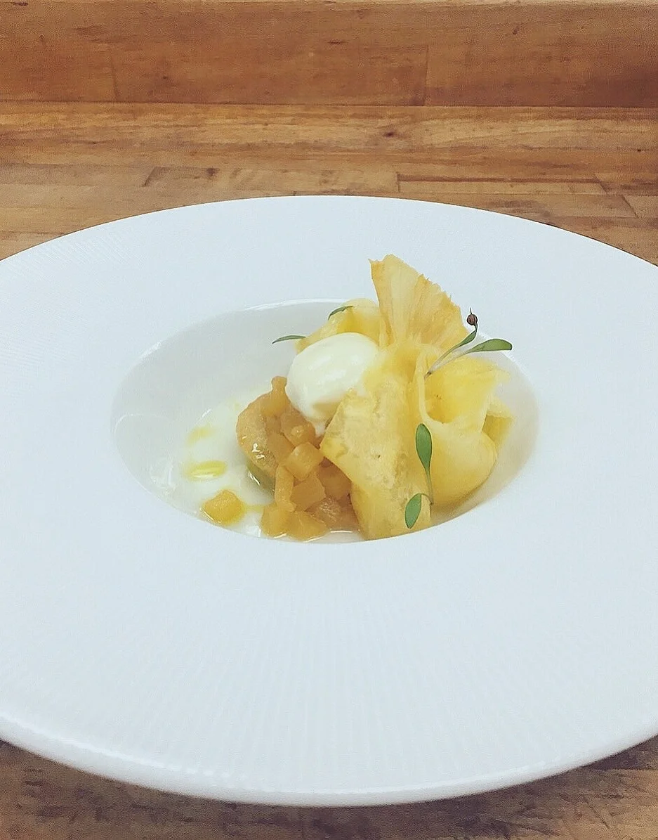 ananas/coriandre-piment/huile d'olive