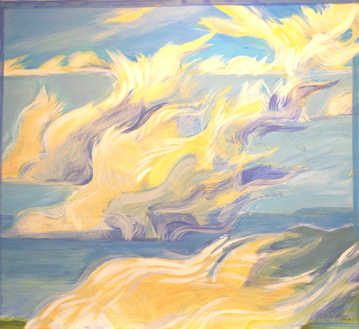 Out Across the Bay Painting