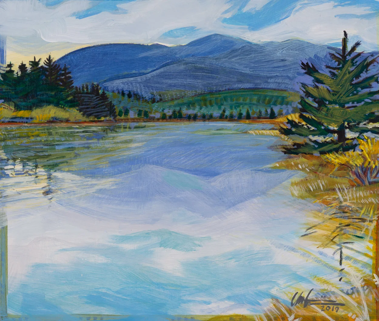 Rock Mountain Painting