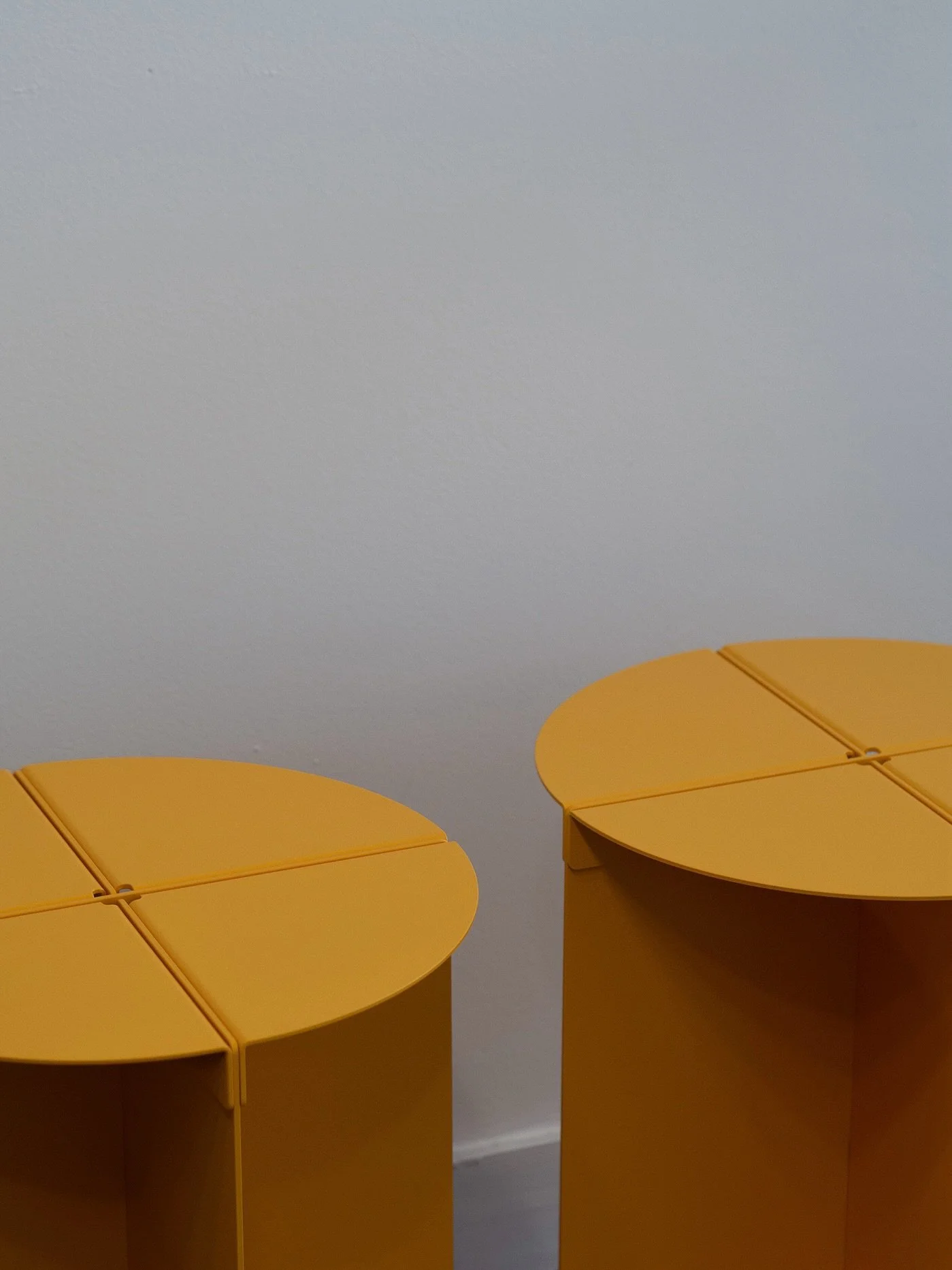 Chris Cross &mdash; Stool / Side Table
Colour: Matte Mustard Yellow 
Made in Auckland, New Zealand 🇳🇿 

You can view these guys at the new Christchurch based art gallery @ashe.nz 

#oddthing #nzmade