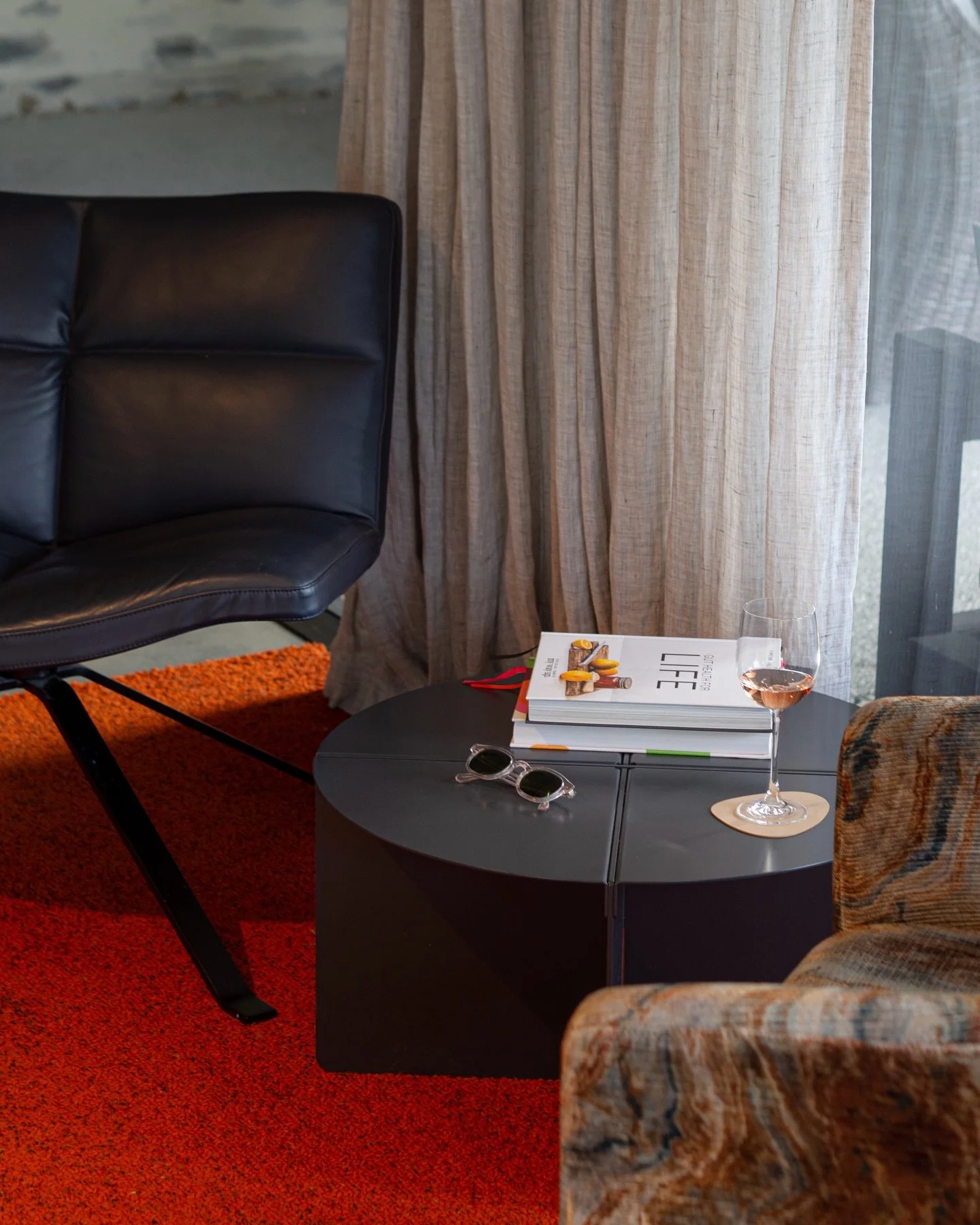 The Chris Cross Coffee Table setting the scene 🕶️🍷📚

He&rsquo;ll hold your favorite reads, an evening glass, and all your other bits and pieces.

The Details:

- Powder-coated to order in your desired finish.
- Global: Ships disassembled worldwide