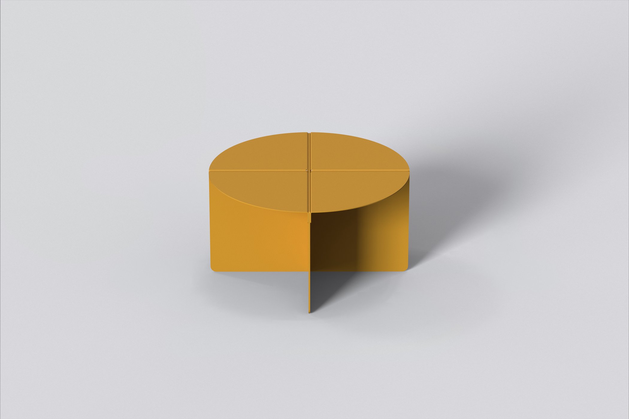 Chirs Cross Coffee Table - Matte Mustard Yellow.jpg