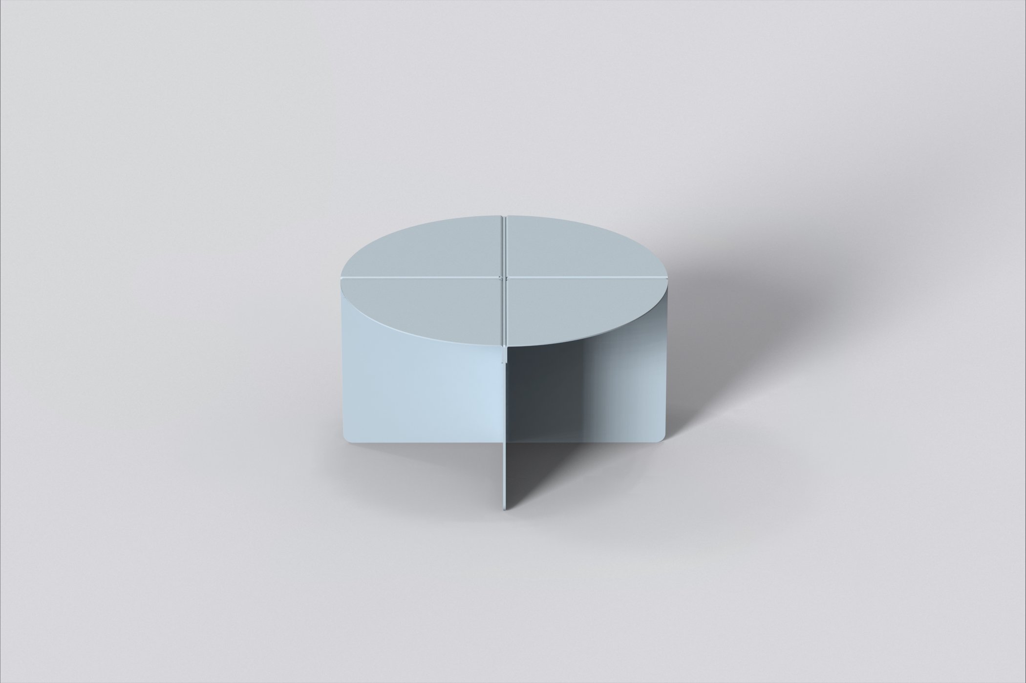 Chirs Cross Coffee Table - Matte Pastal Blue.jpg