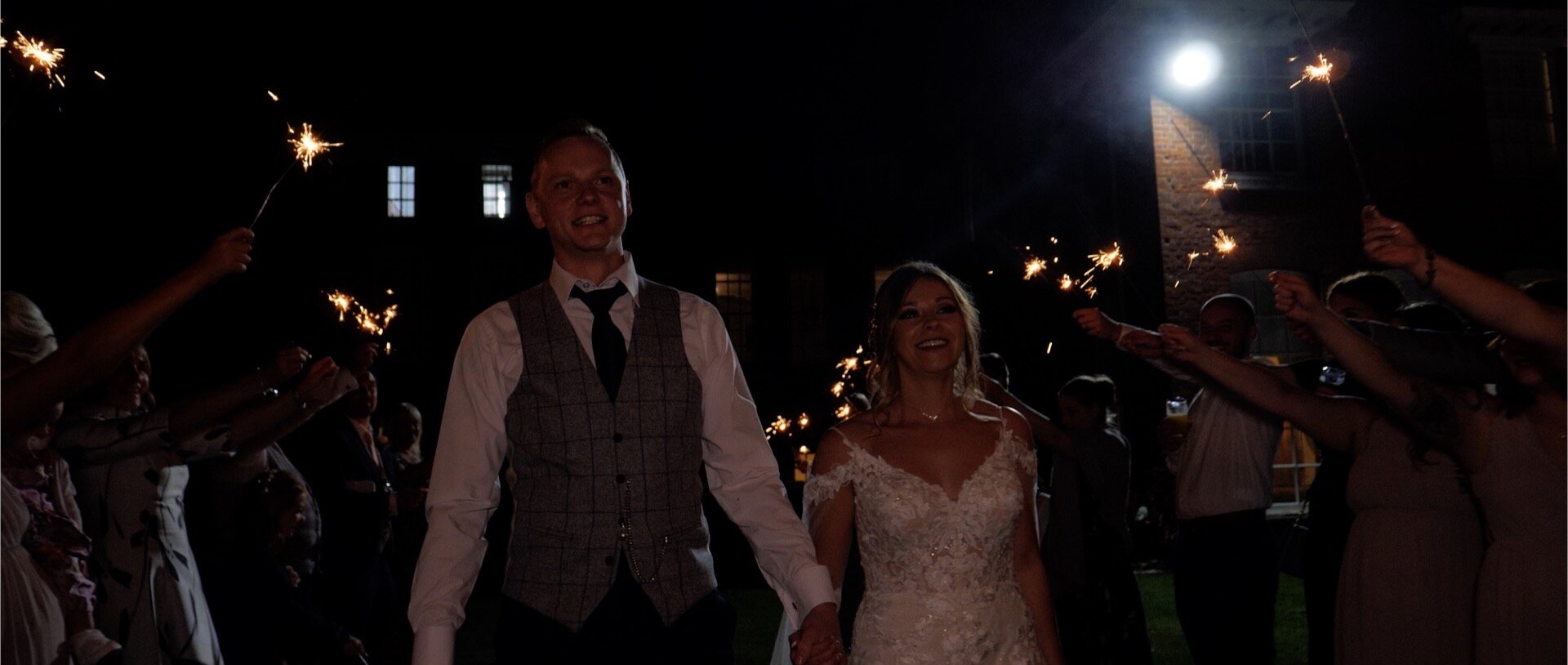 Essex wedding videos sparklers at night.jpg
