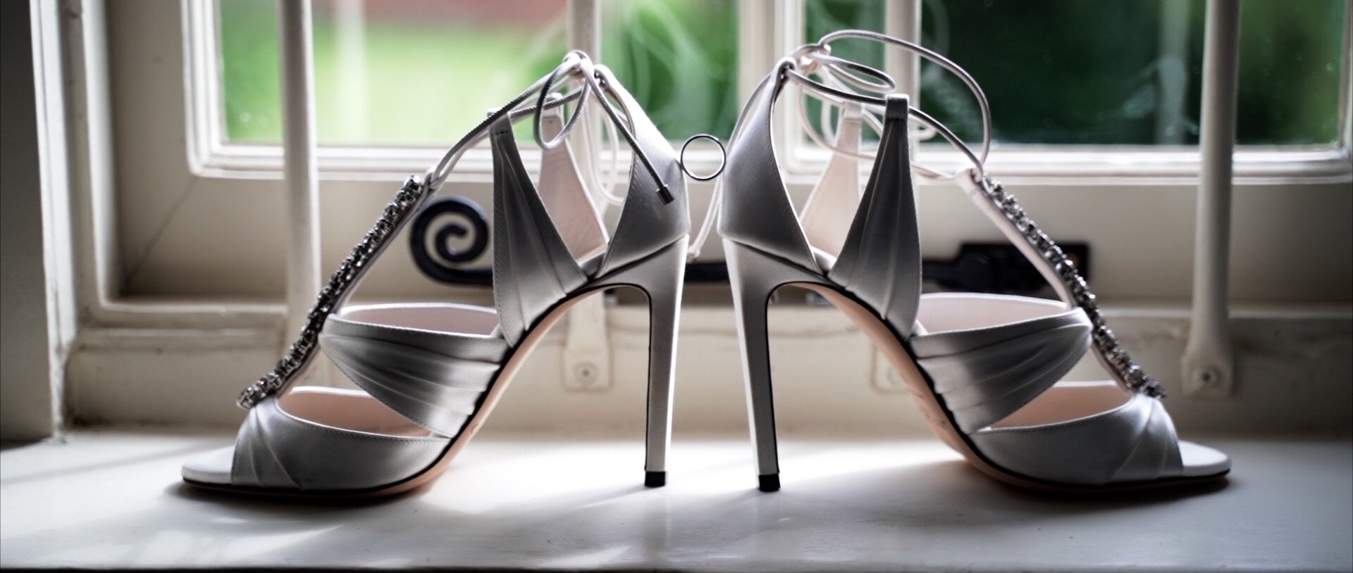 The wedding shoes at quendon hall Essex.jpg