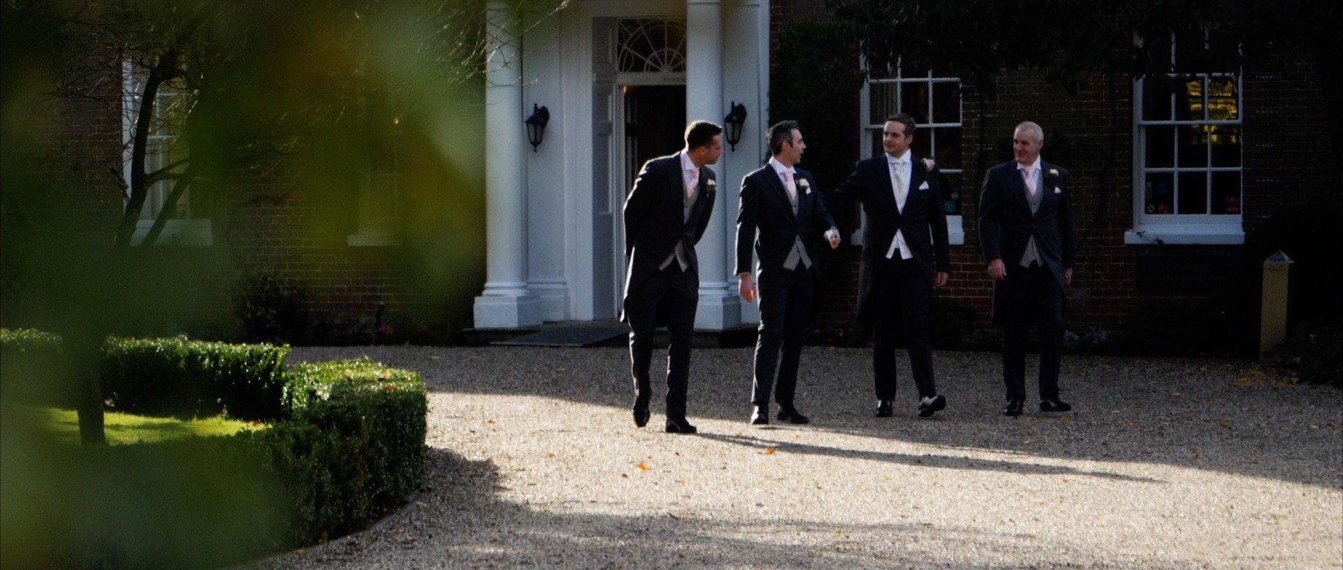 Mulberry House groomsmen and groom wedding video Essex.jpg