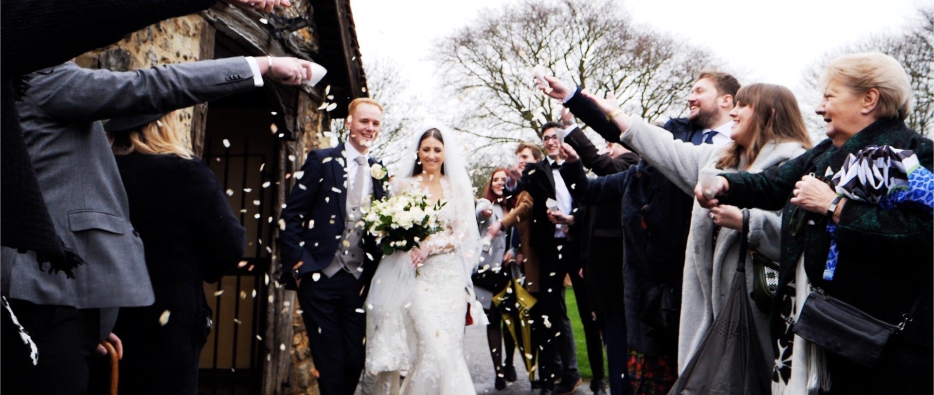 Confetti outside the church wedding video Essex.jpg