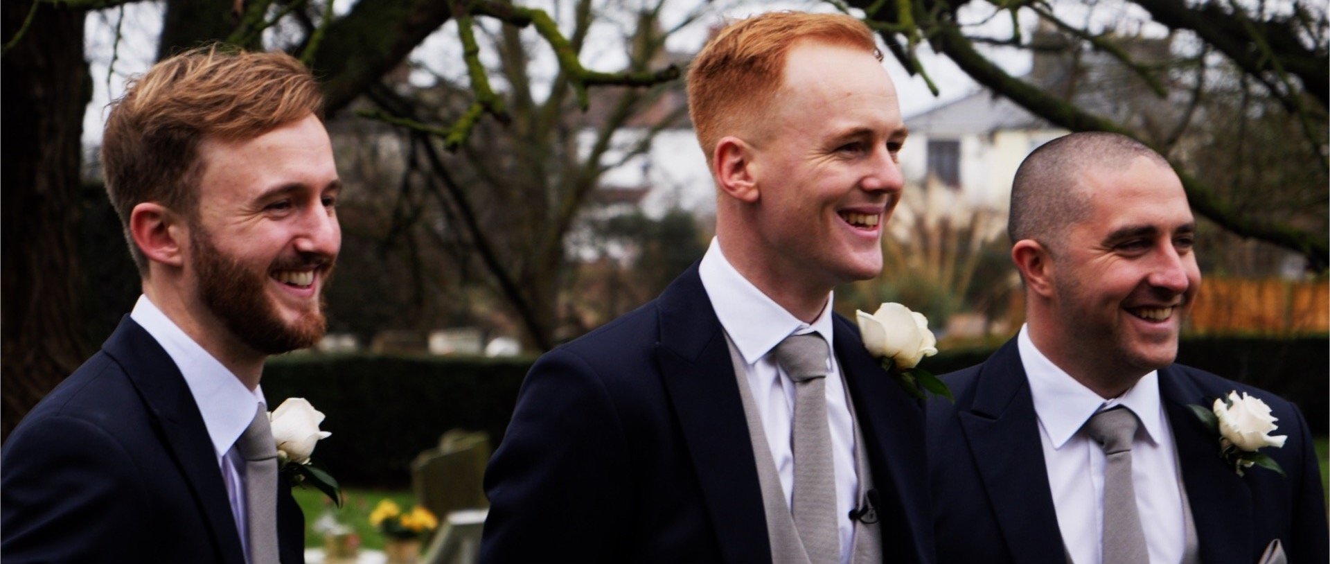 Groom arriving at church in Essex video.jpg