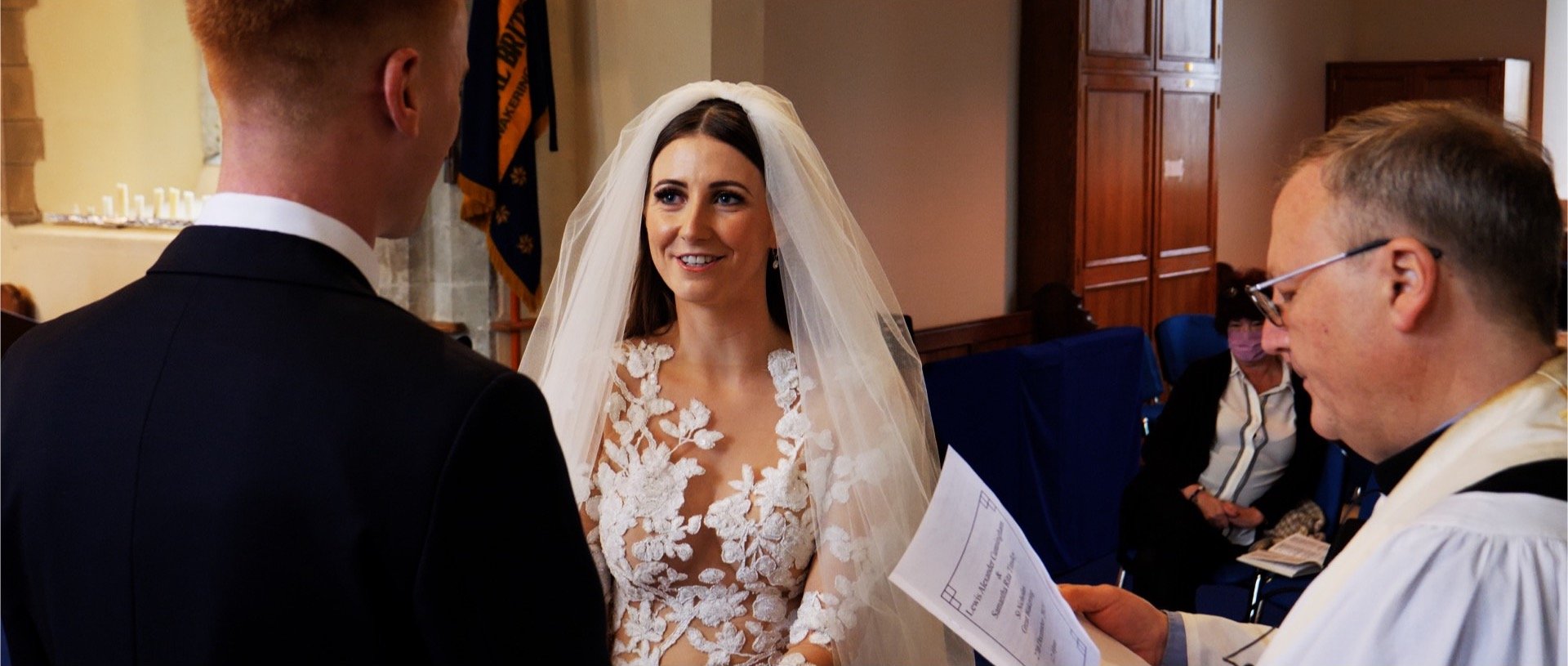 Samantha and Lewis at the church in Essex video.jpg