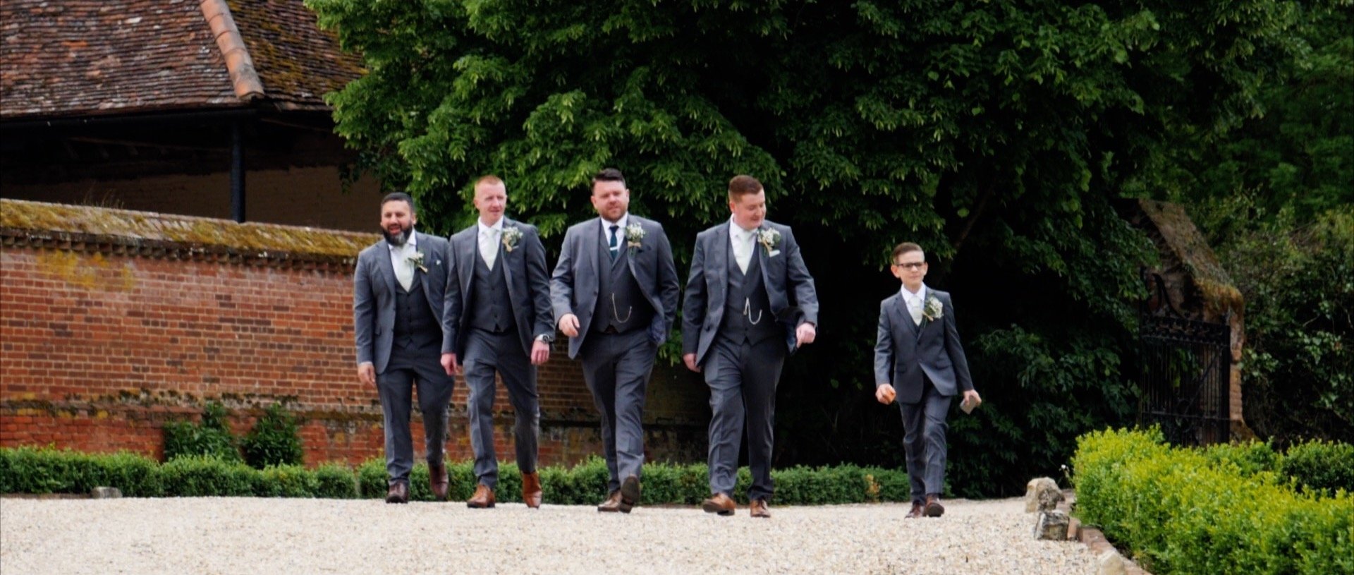 The groomsmen at Leez Priory essex wedding videos.jpg