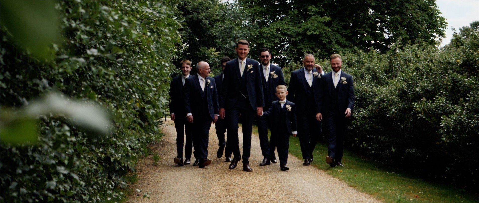 The Groomsmen at Apton Hall wedding video 3 Cheers Media.jpg