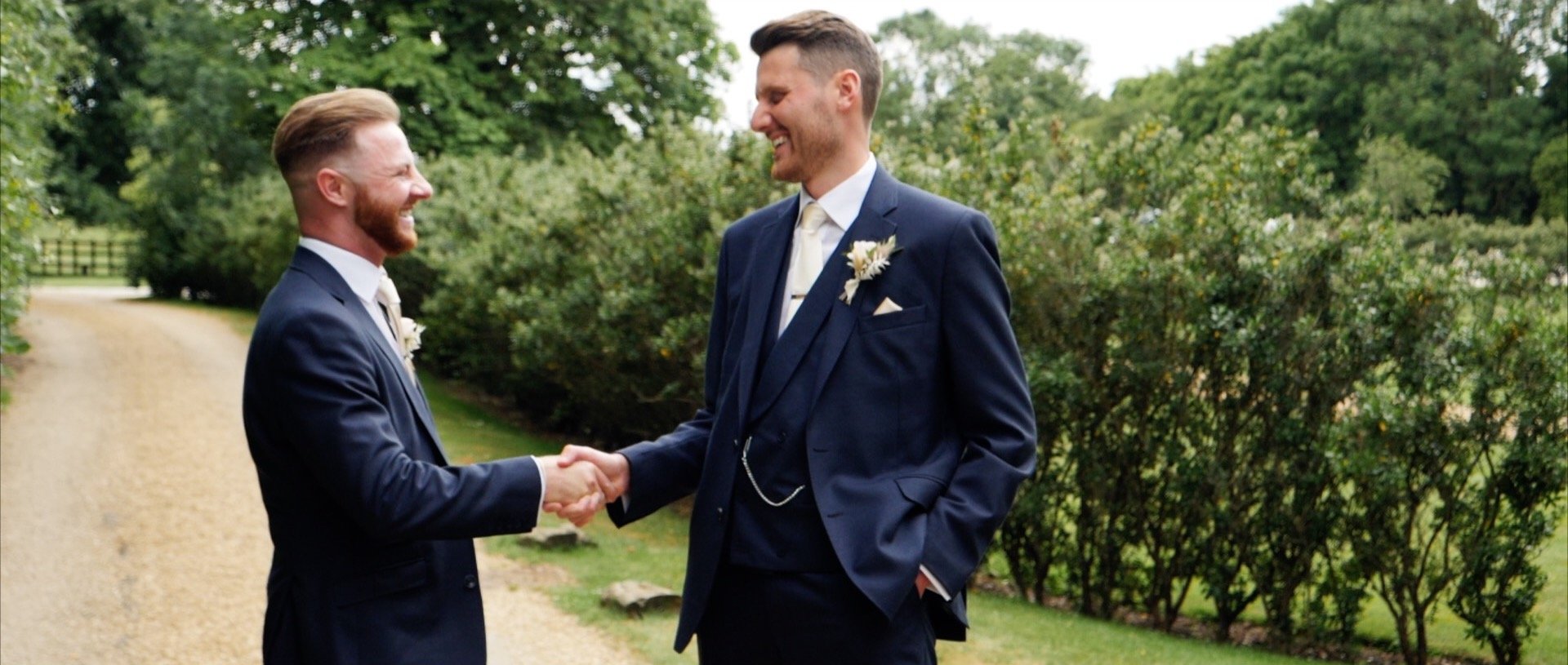 Groom and Best Man handshake wedding video Essex.jpg