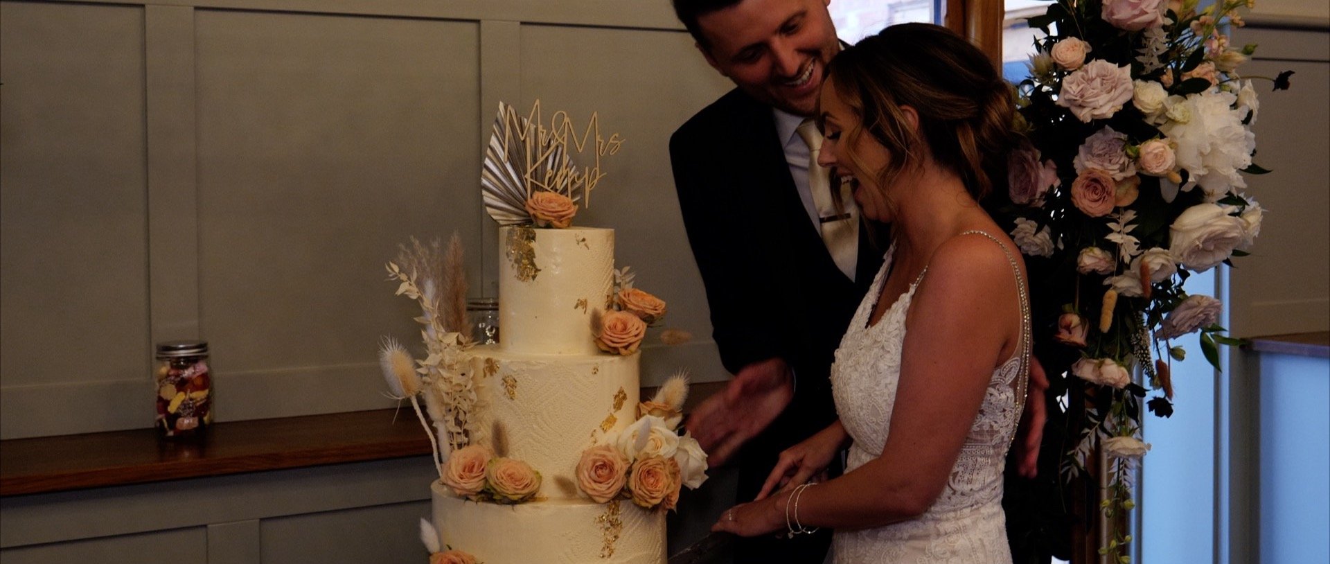 Cutting the cake wedding video - Essex - 3 Cheers Media.jpg
