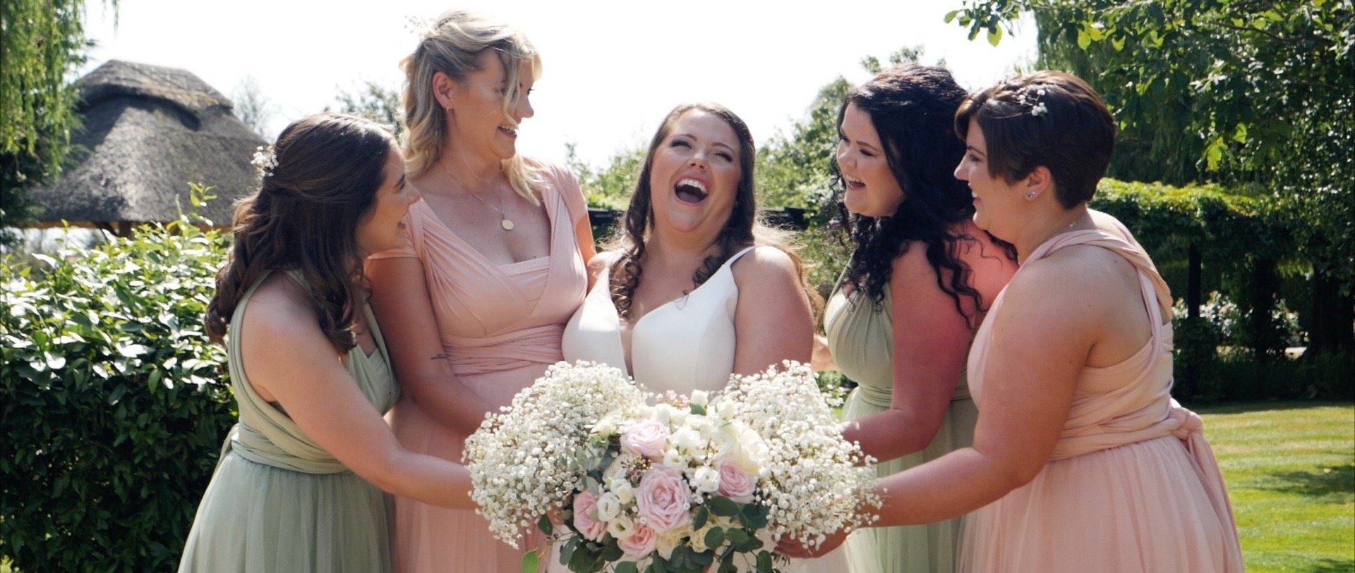 Bride and bridesmaids at High House Essex 3 Cheers Media videos.jpg