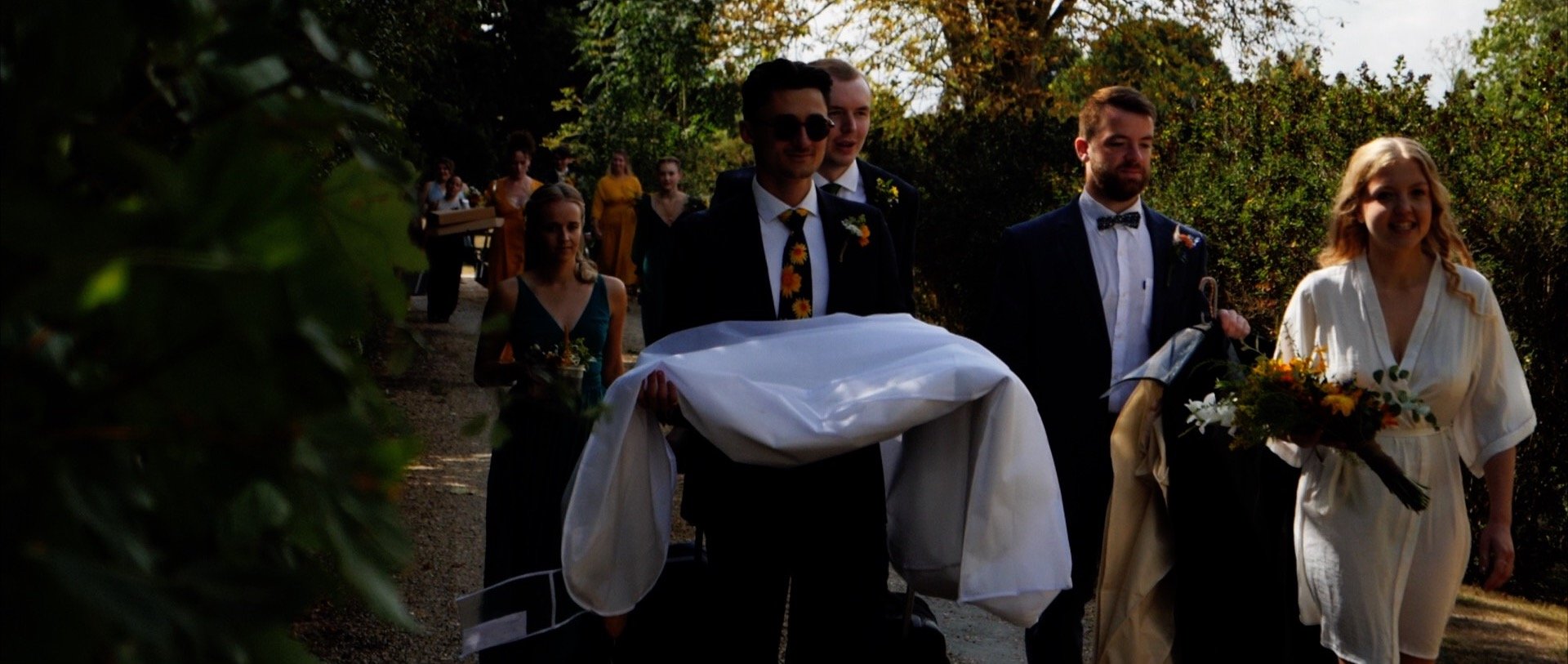 Bridal party arrival - Apton Hall essex.jpg