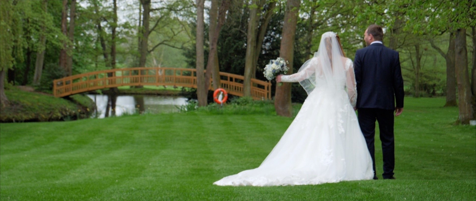 Pumping the flowers at a wedding in Essex.jpg