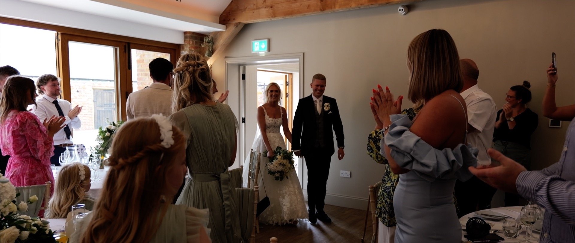 3 Cheers Media - Apton Hall Wedding Video - Into dinner walk.jpg