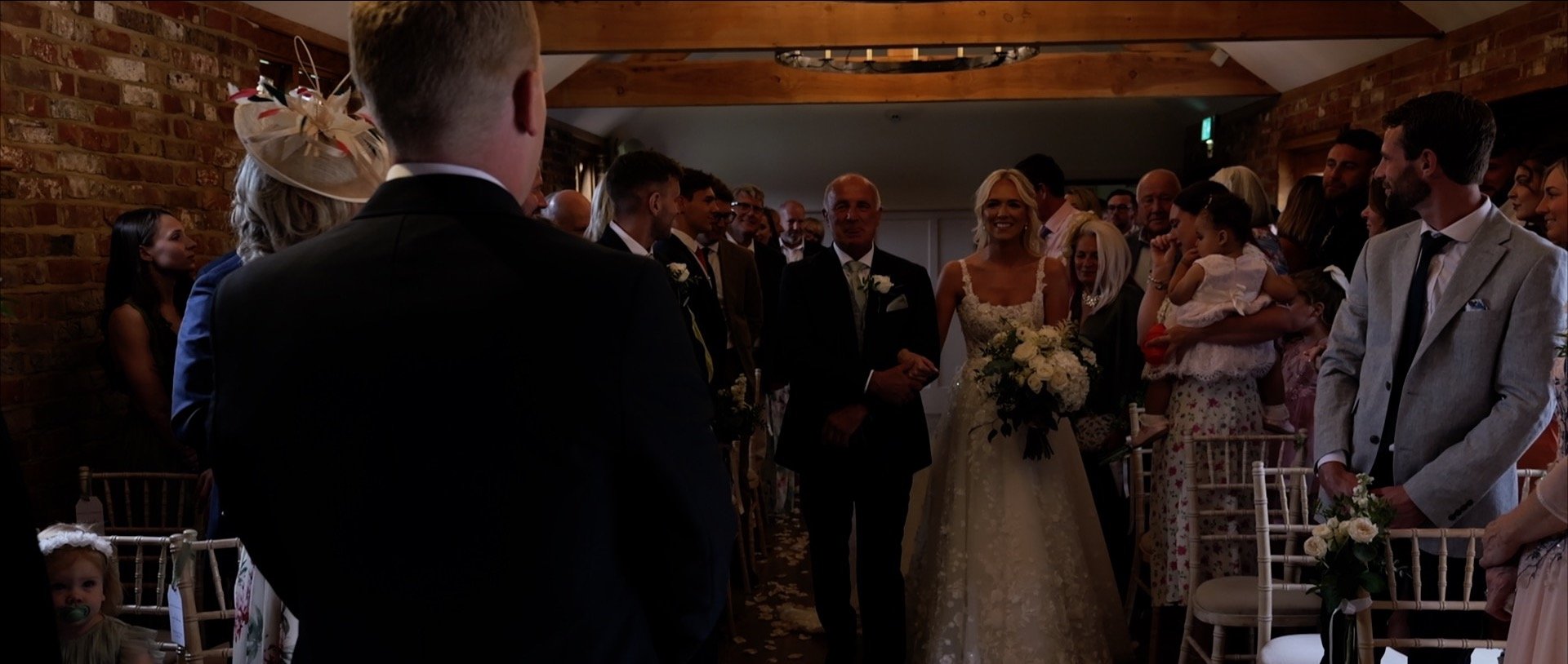3 Cheers Media - Apton Hall Wedding Video - Bride walking down aisle.jpg