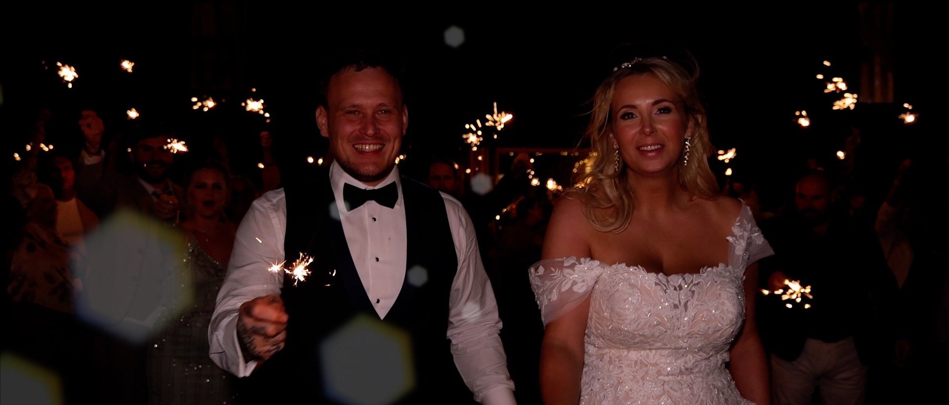 Crondon Park Wedding Videography - 3 Cheers Media - Sparklers.jpg