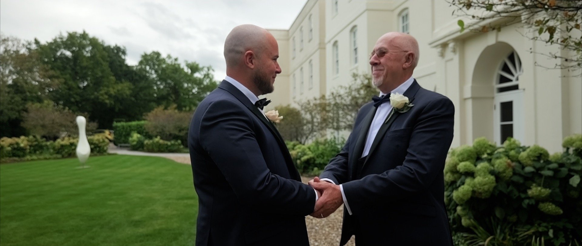 Sopwell House wedding videography - 3 Cheers Media - father and son the groom.jpg