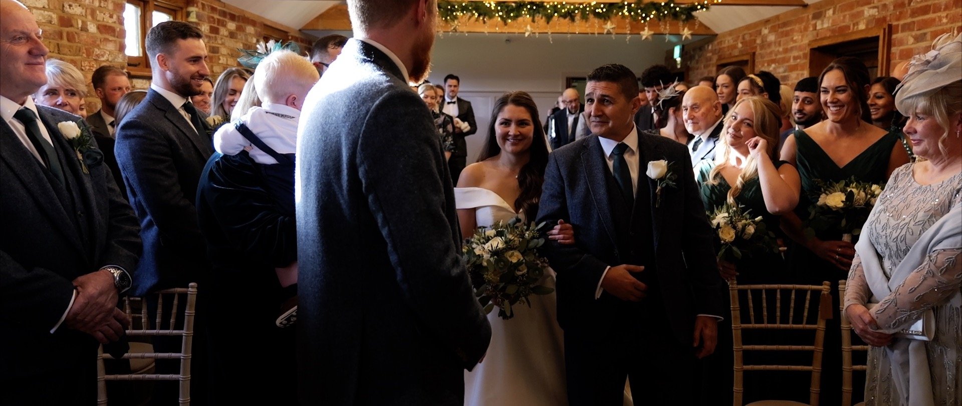 Apton Hall Wedding Videography - 3 Cheers Media - Here comes the bride.jpg