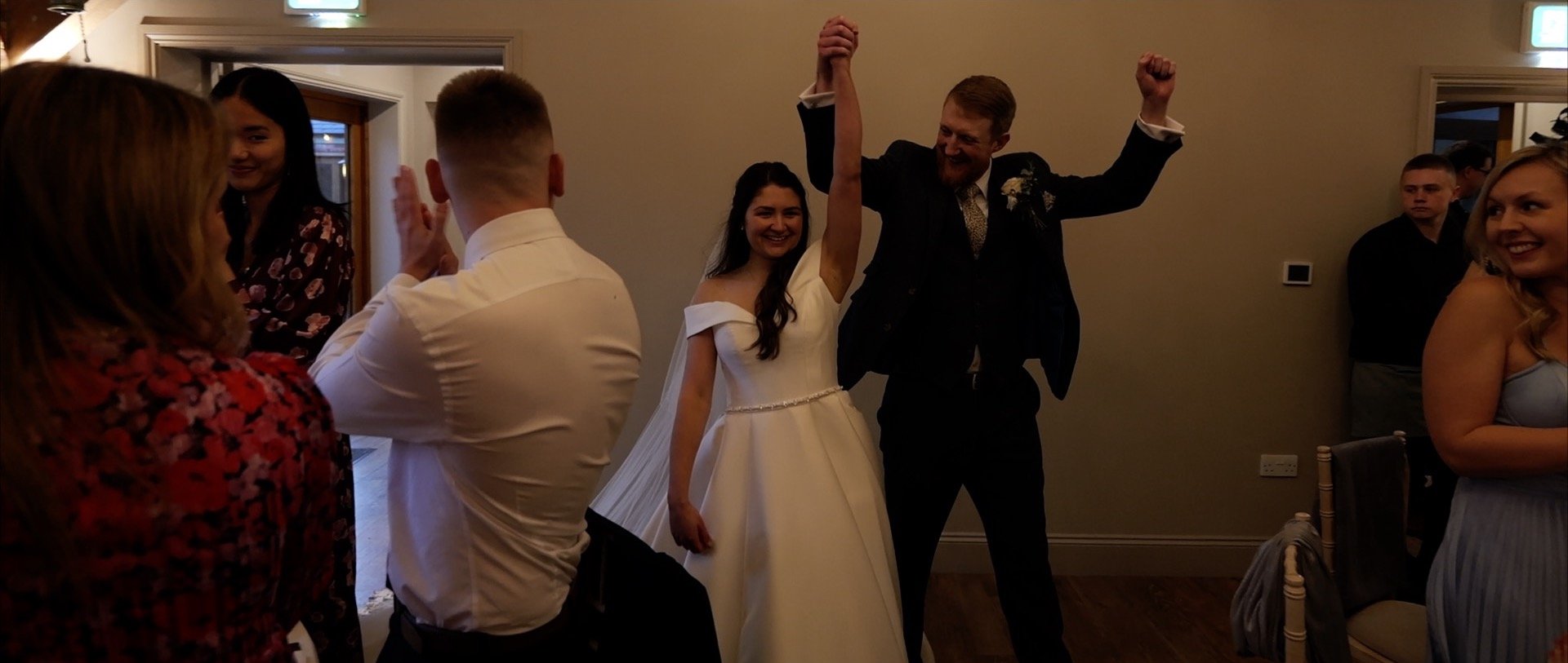 Apton Hall Wedding Videography - 3 Cheers Media - Enter wedding breakfast.jpg