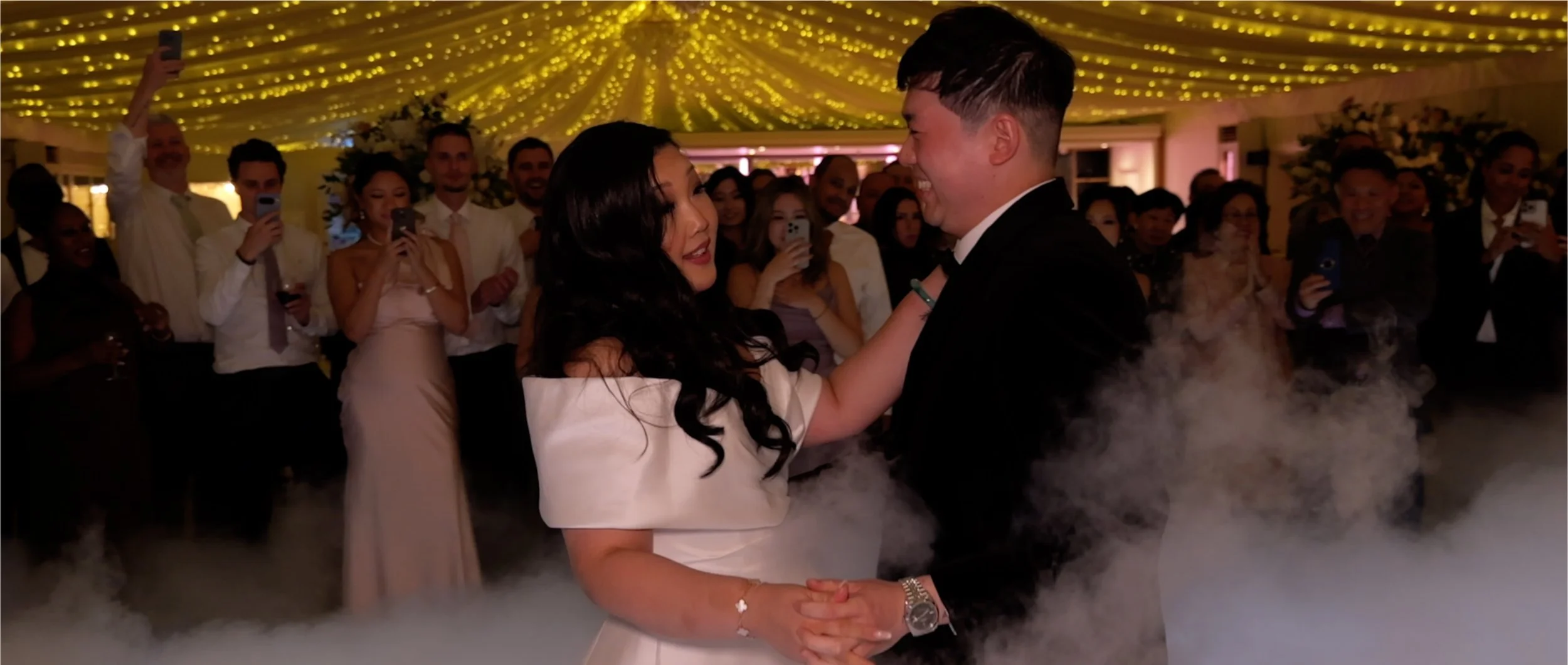 Quendon Hall - Parklands - Wedding Videographer - Essex Weddings - first dance.jpeg