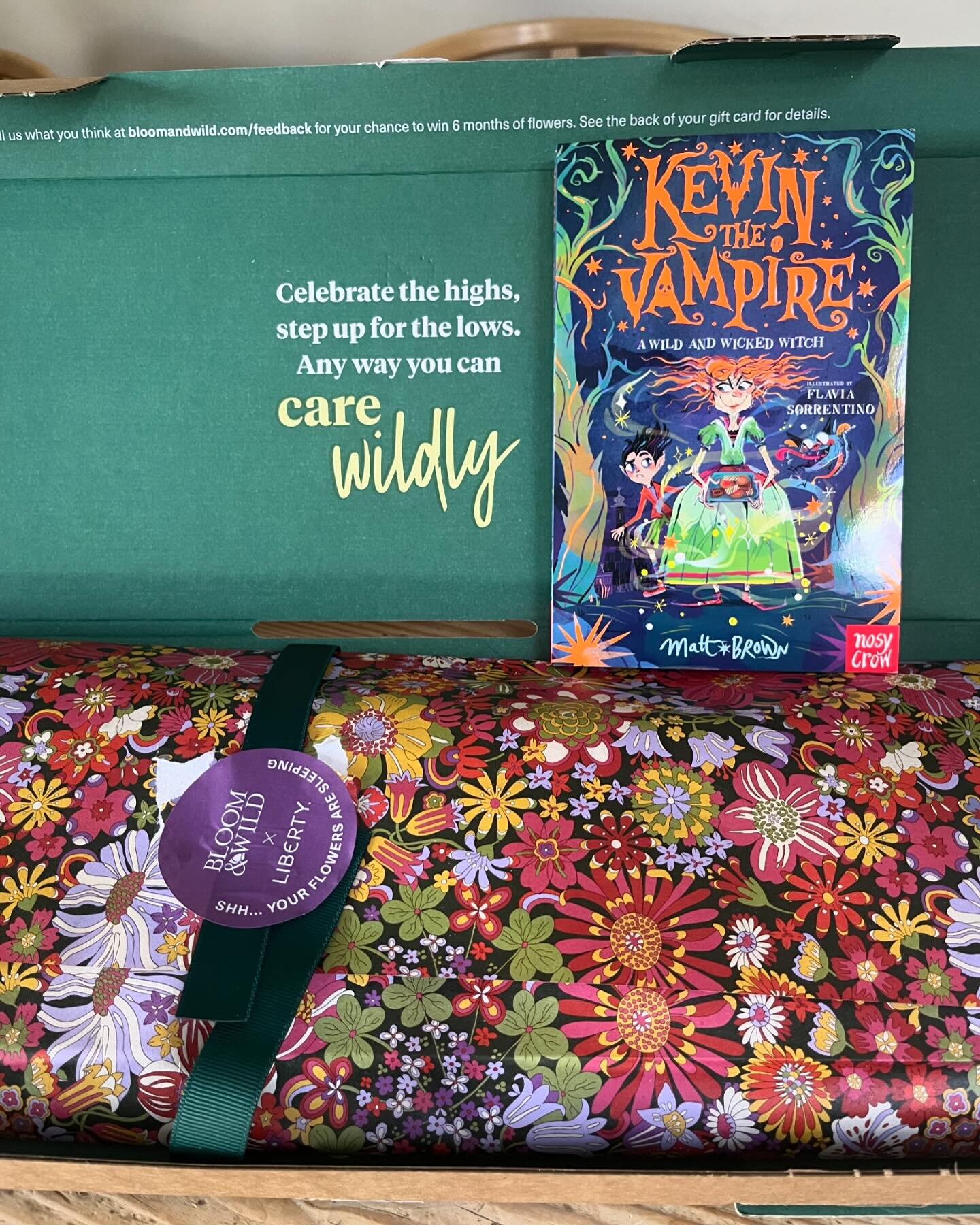 A beautiful publication day gift from my awesome agent @jen_savill and the fabulous @andrewnurnbergassociates I might not have mentioned that KEVIN THE VAMPIRE: A WILD AND WICKED WITCH is now available wherever you love to buy books. Thank you Jenny 