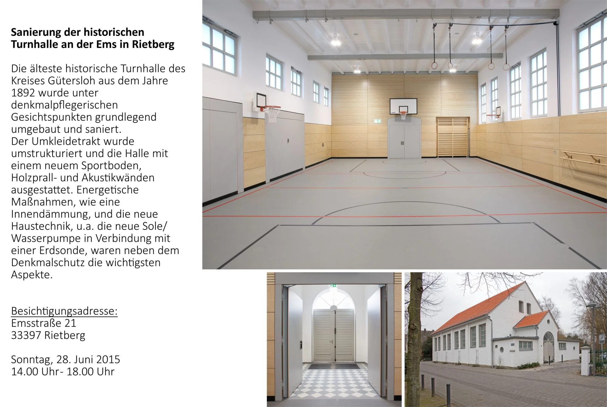 Historische Turnhalle an der Ems, Rietberg