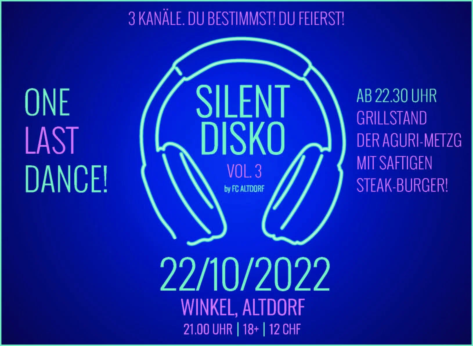 Silent Disko Vol. 3 am 22. Oktober 2022 im Winkel Altdorf