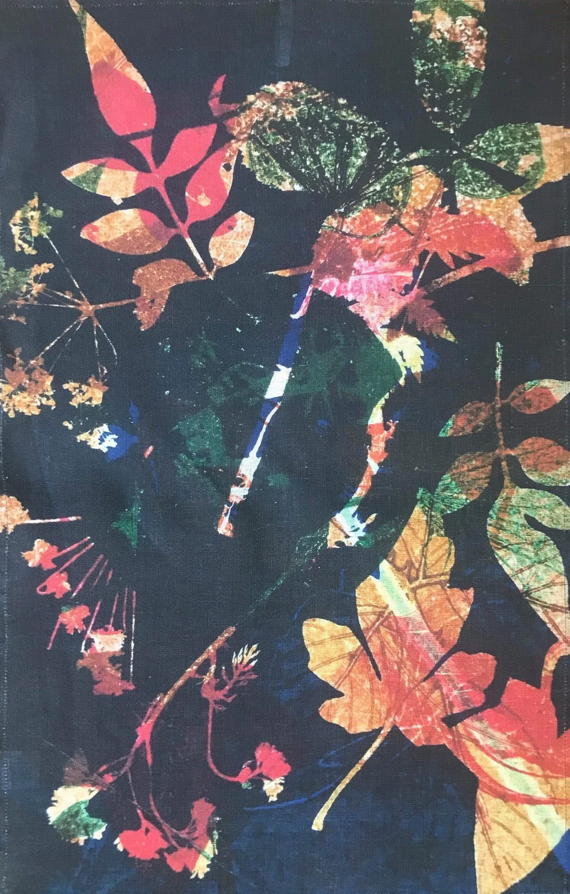 Autumn's rich tapestry luxury tea towel