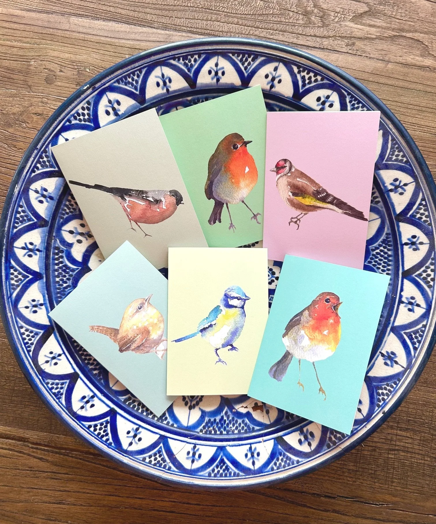 Bird collection cards by Louise Man